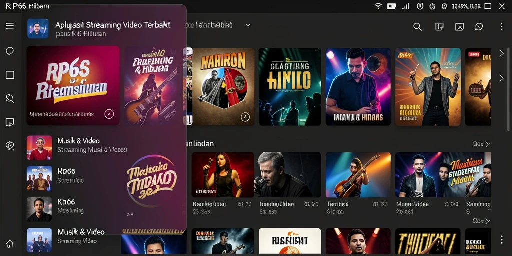 Screenshot utama RP66 menampilkan antarmuka Streaming Video yang menarik dan fungsional.