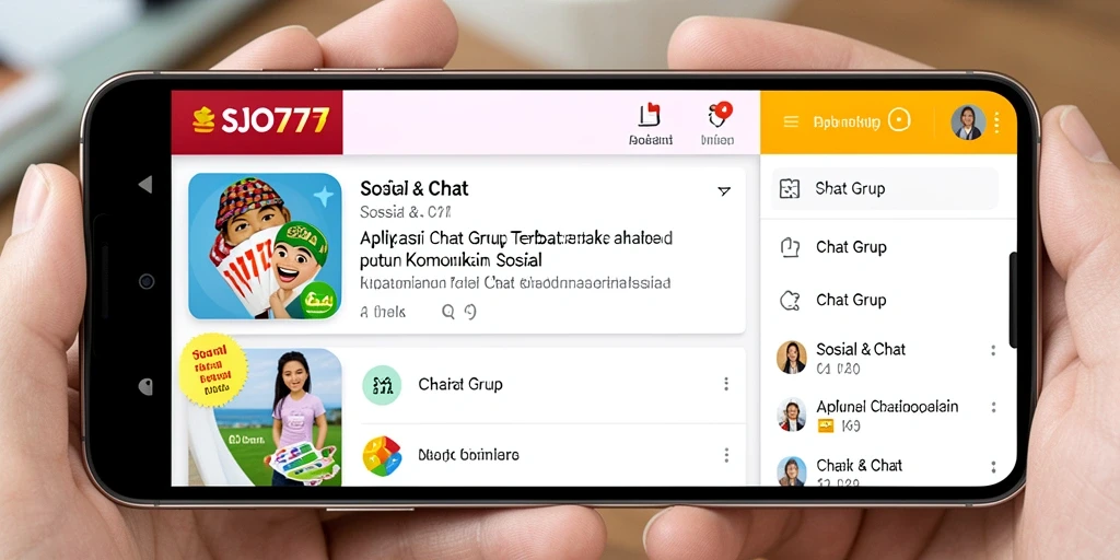 Antarmuka SJO777 yang intuitif untuk Chat Grup.